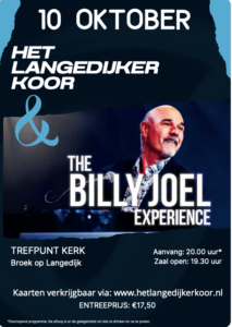 Billy Joël Experince en Het Langedijker Koor